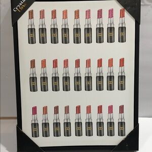 Glitter shimmery Lipstick printed glam‎ room wall art decor new